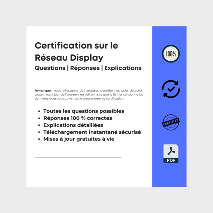 Certification Google Ads pour la Publicité sur le Réseau Display